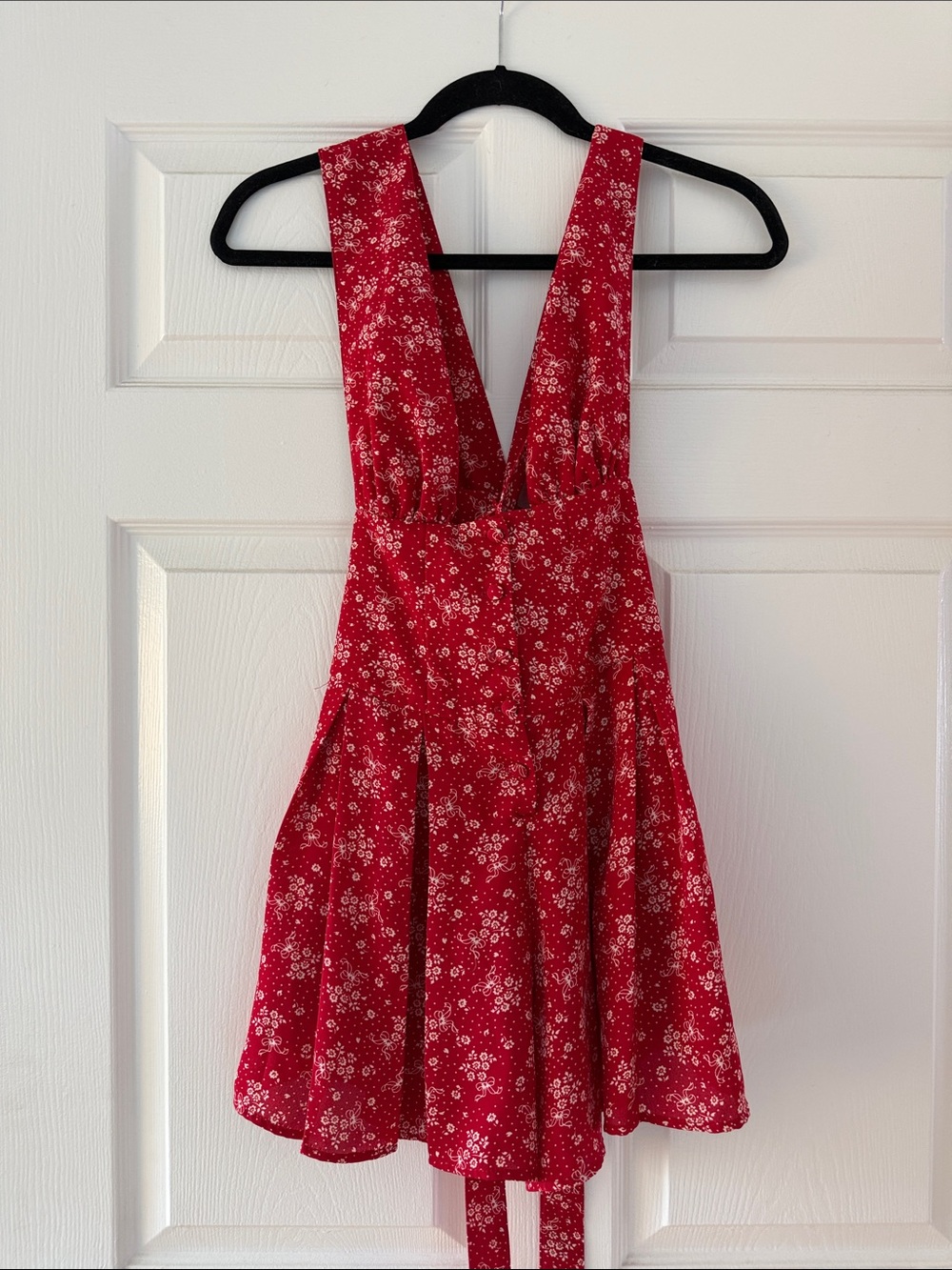 Vanessa Mooney Red Floral Romper